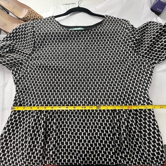 Maurices Midi Dress XXL Black & White Work Dress Flattering Pockets (1555) - Picture 11 of 12